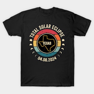 Texas Total Solar Eclipse 2024 American Totality April 8 T-Shirt